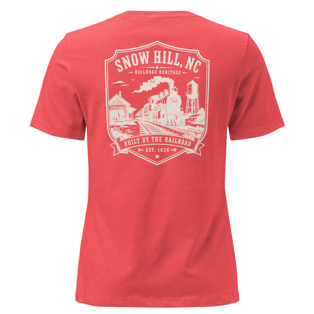 Snow Hill, NC - Built by the Railroad - Women's Relaxed T-Shirt