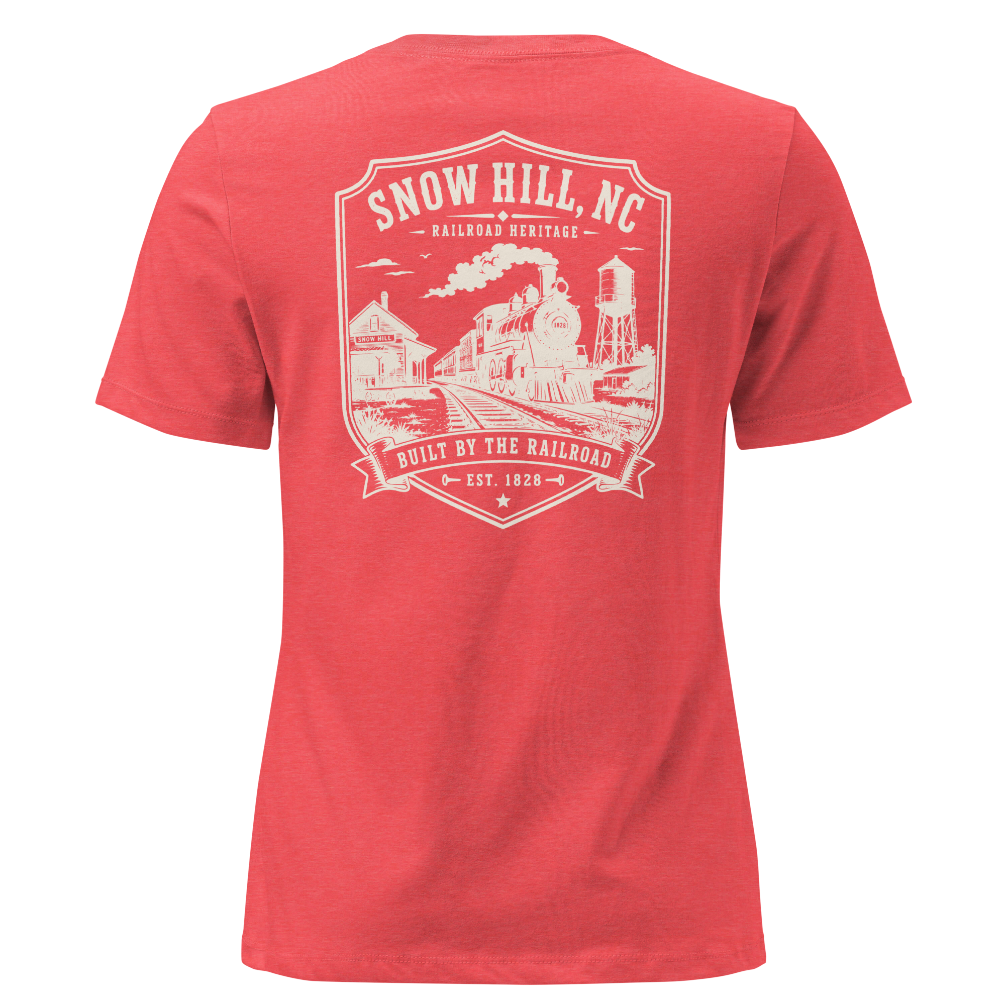 Snow Hill, NC - Built by the Railroad - Women's Relaxed T-Shirt
