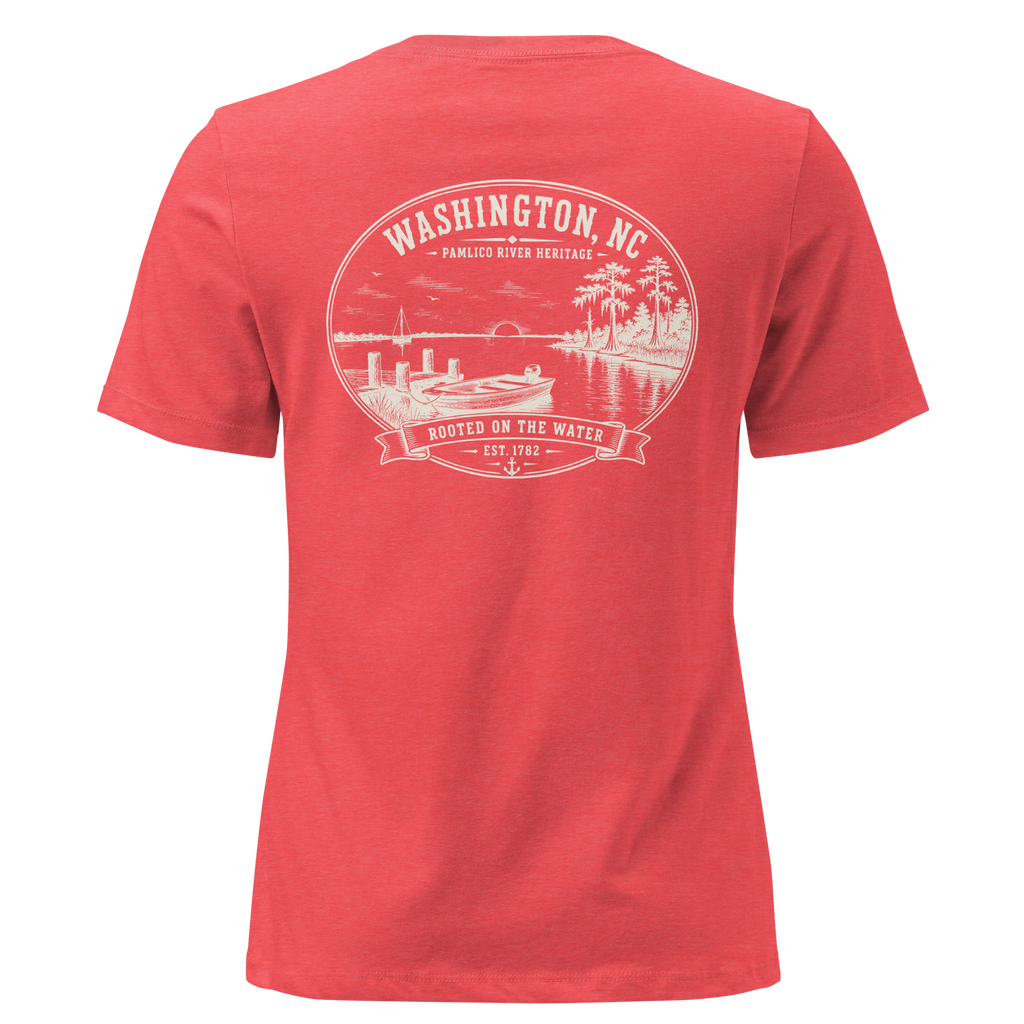 Washington, NC - The Pamlico - Women's Relaxed T-Shirt