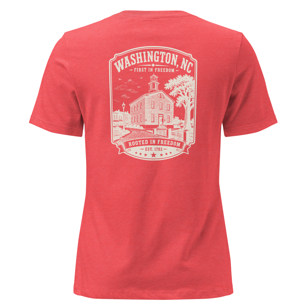 Washington, NC - Rooted in Freedom - Women's Relaxed T-Shirt
