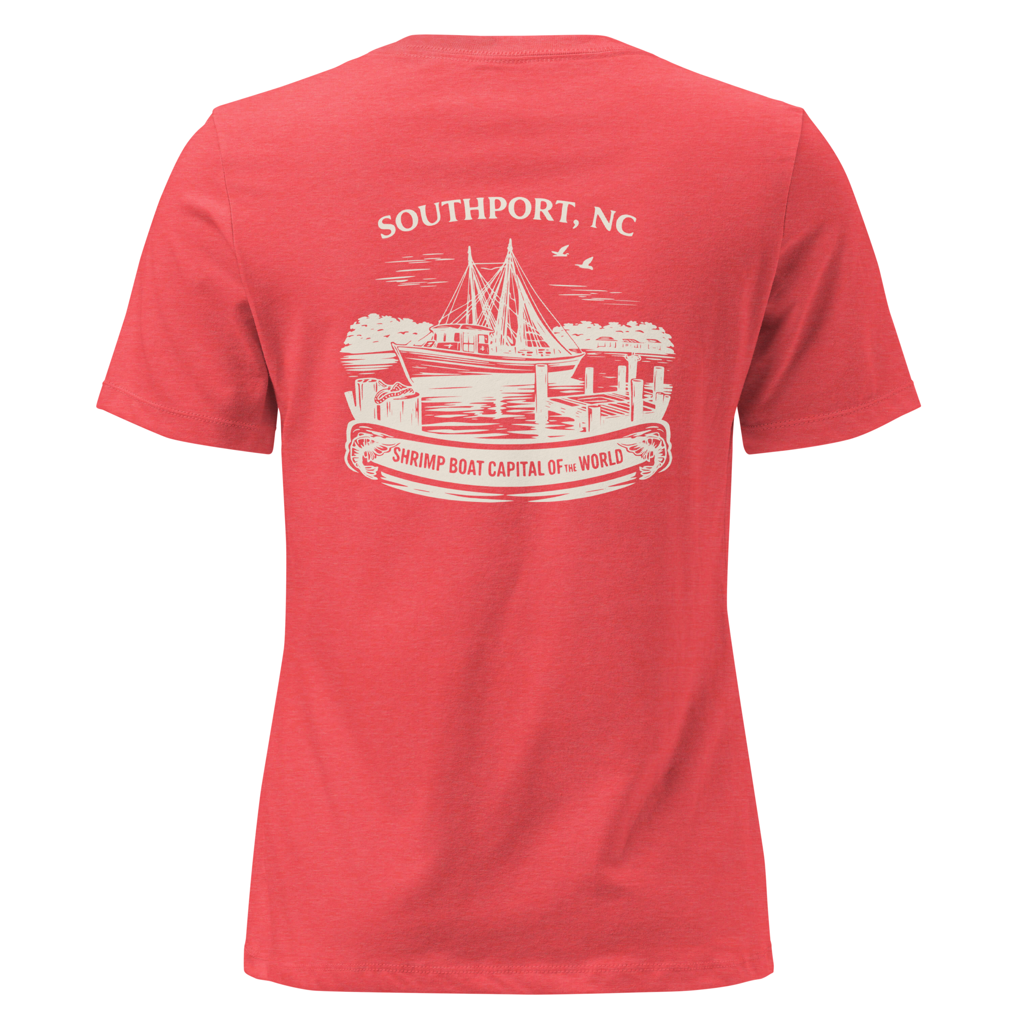 Southport NC - Shrimp Boat Capital- Women's Relaxed T-Shirt