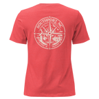 Southport NC - Compass- Women's Relaxed T-Shirt