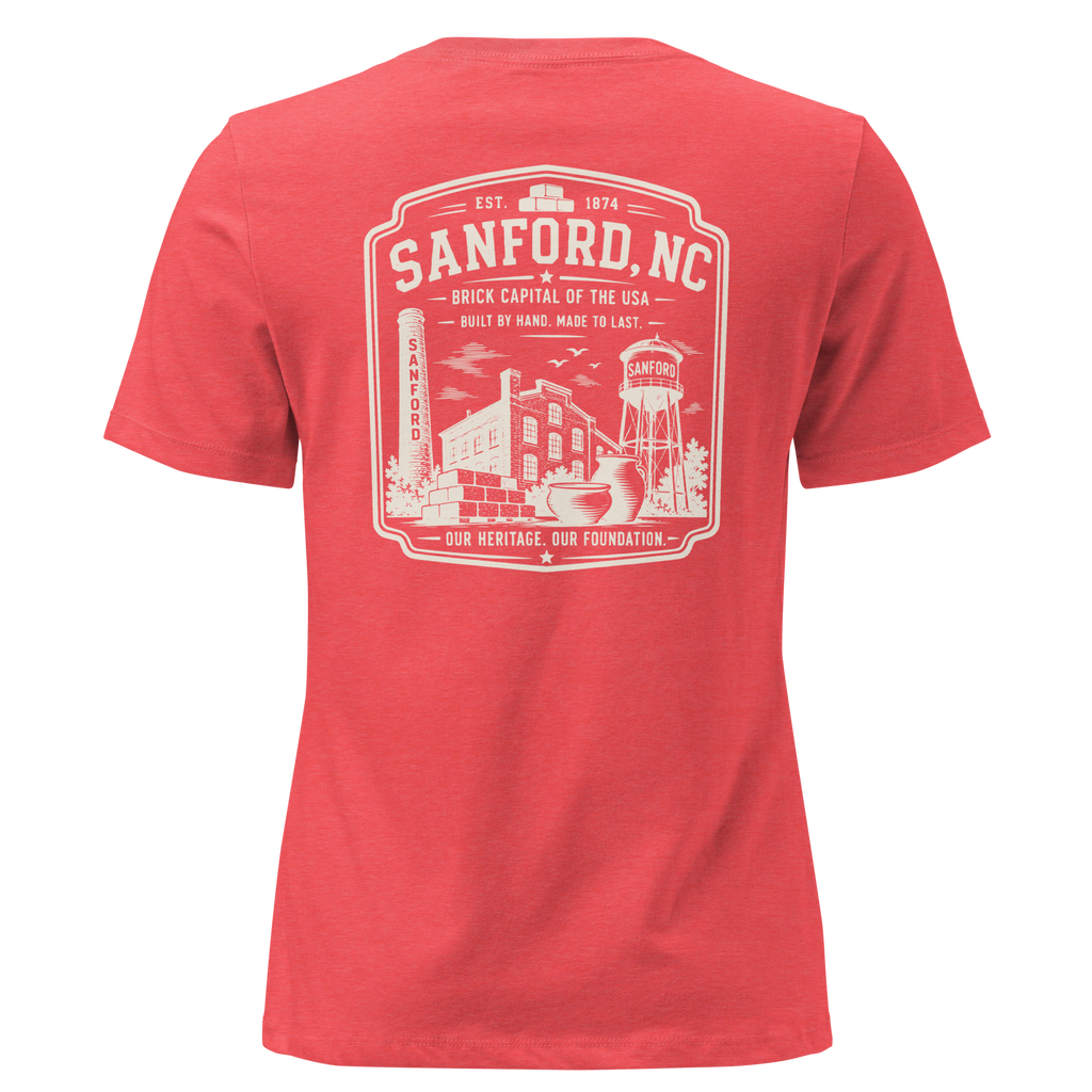 Sanford NC - The Brick Capital - Women's Relaxed T-Shirt