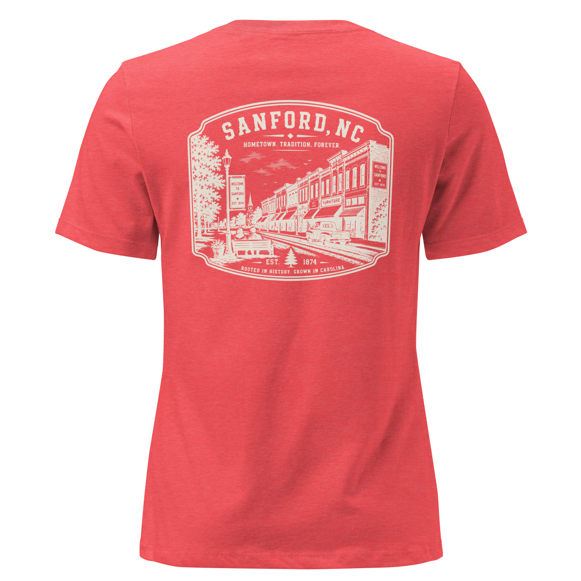 Sanford NC - Downtown - Women's Relaxed T-Shirt