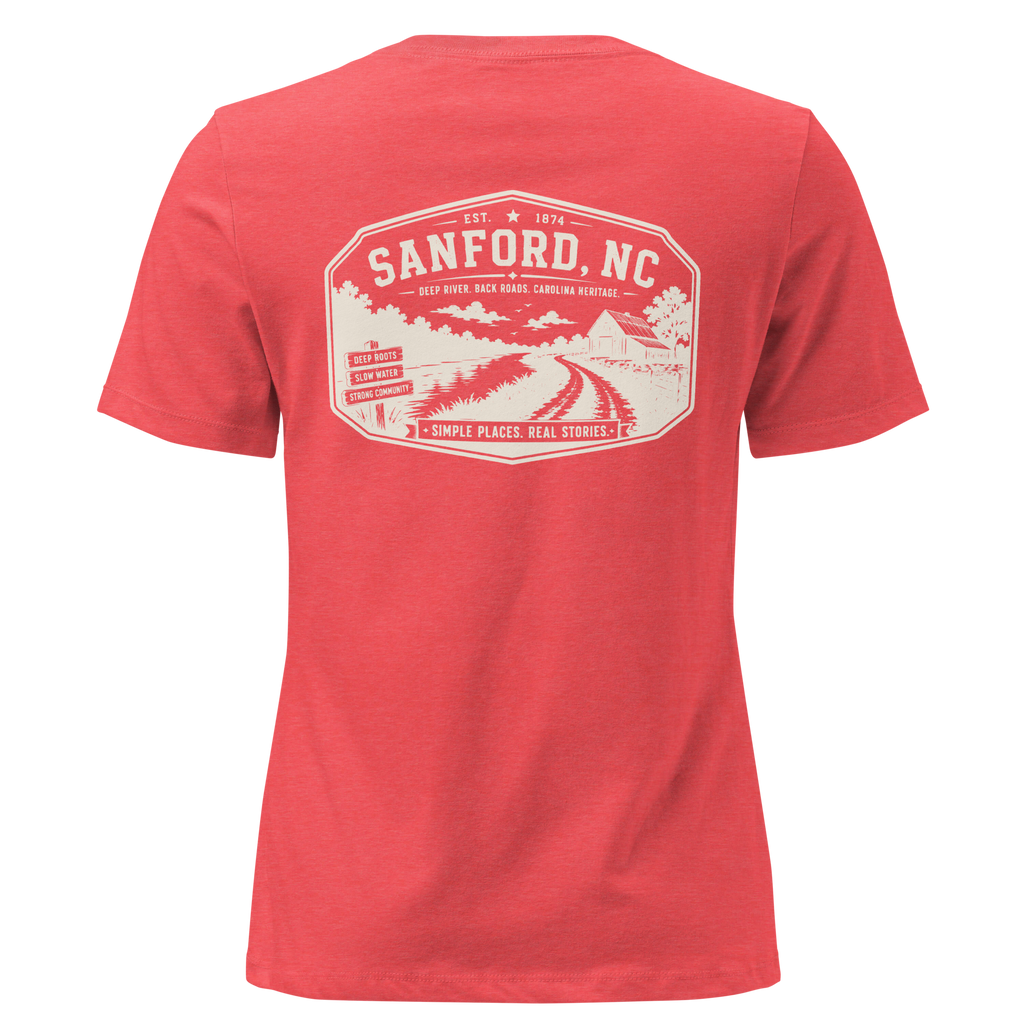 Sanford NC - Deep River Carolina - Women's Relaxed T-Shirt