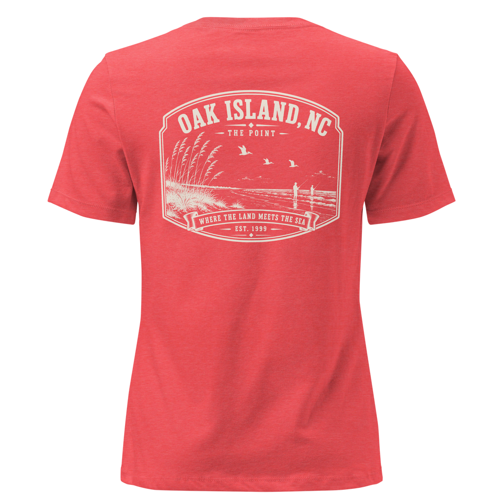 Oak Island, NC - The Point - Women's Relaxed T-Shirt