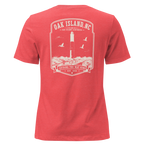 Oak Island, NC - Oak Island Lighthouse - Women's Relaxed T-Shirt