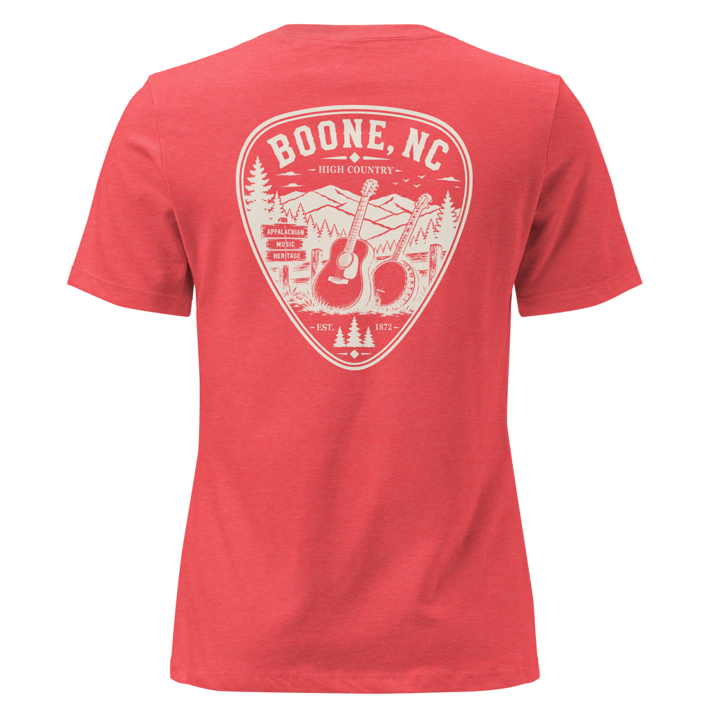 Boone NC - Mountain Music - Women's Relaxed T-Shirt