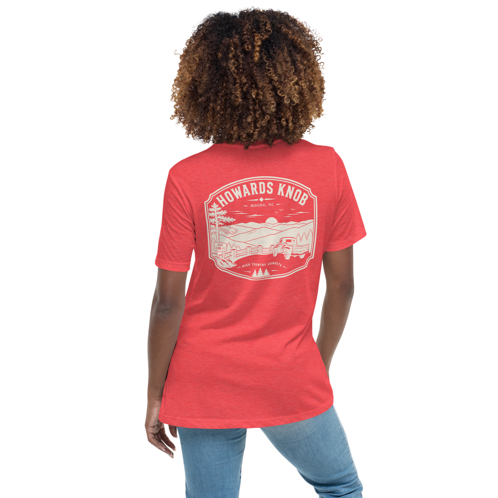 Boone NC - Howard's Knob - Women's Relaxed T-Shirt