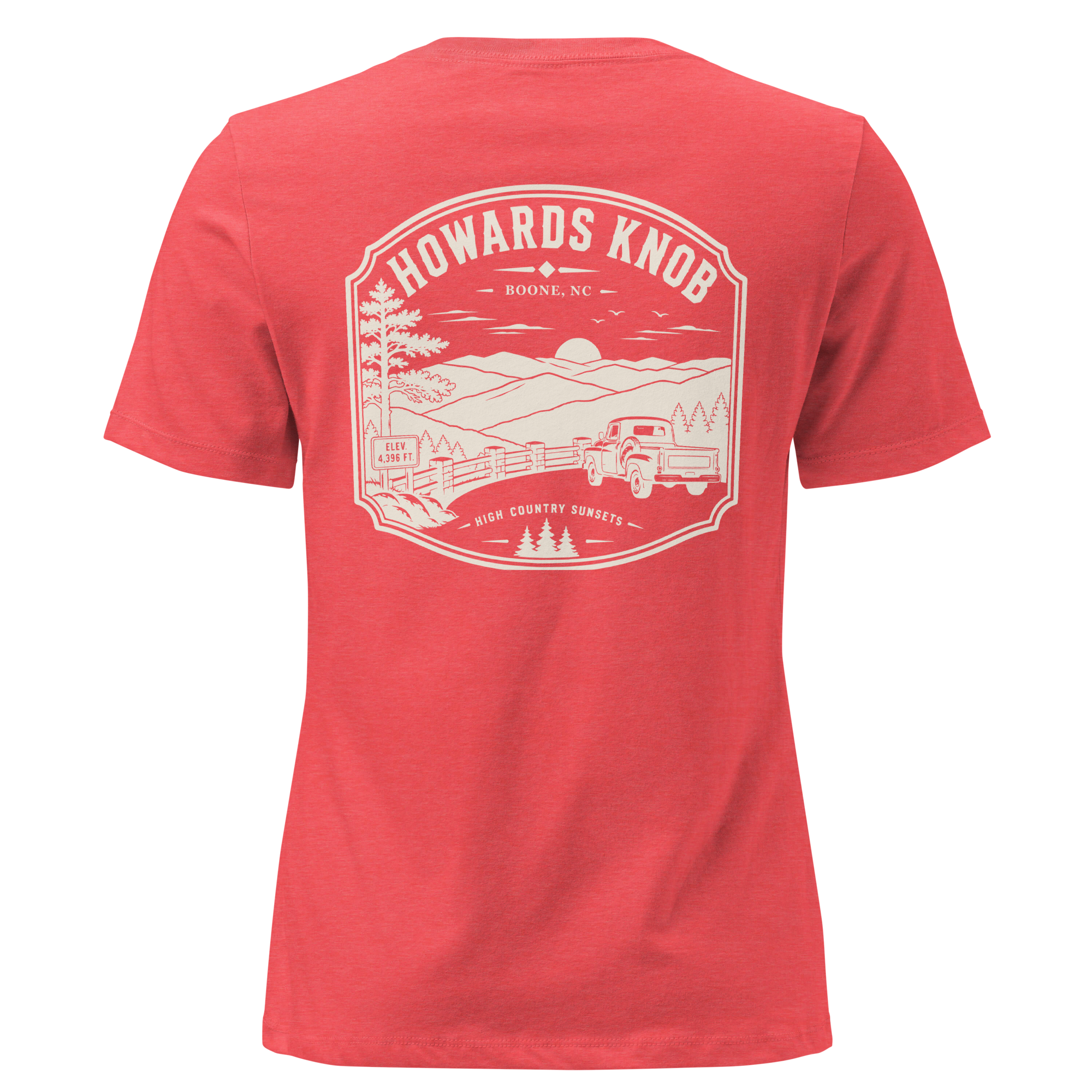 Boone NC - Howard's Knob - Women's Relaxed T-Shirt