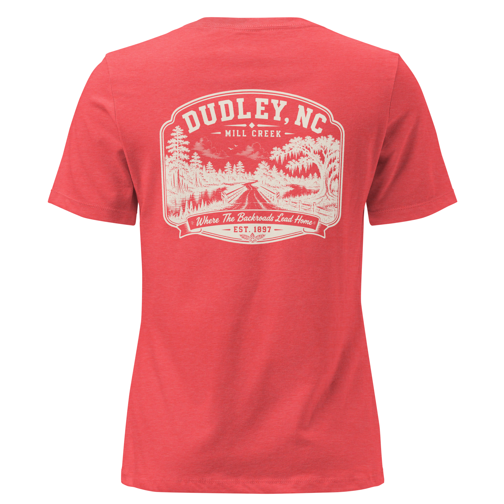 Dudley, NC - Mill Creek- Women's Relaxed T-Shirt