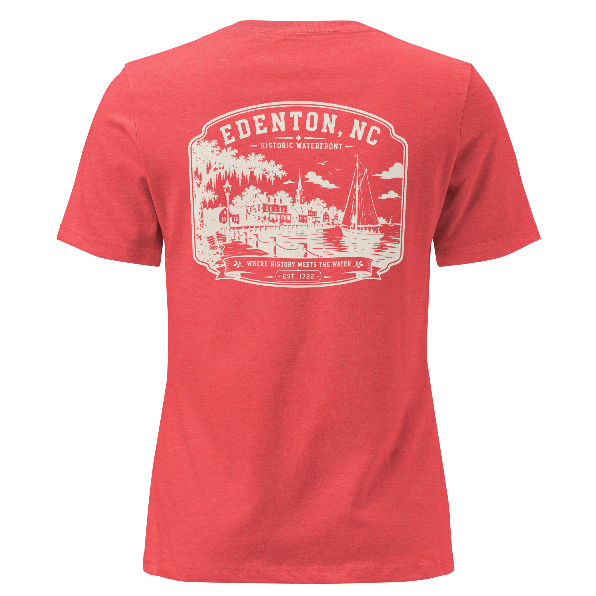 Edenton, NC - Historic Waterfront - Women's Relaxed T-Shirt