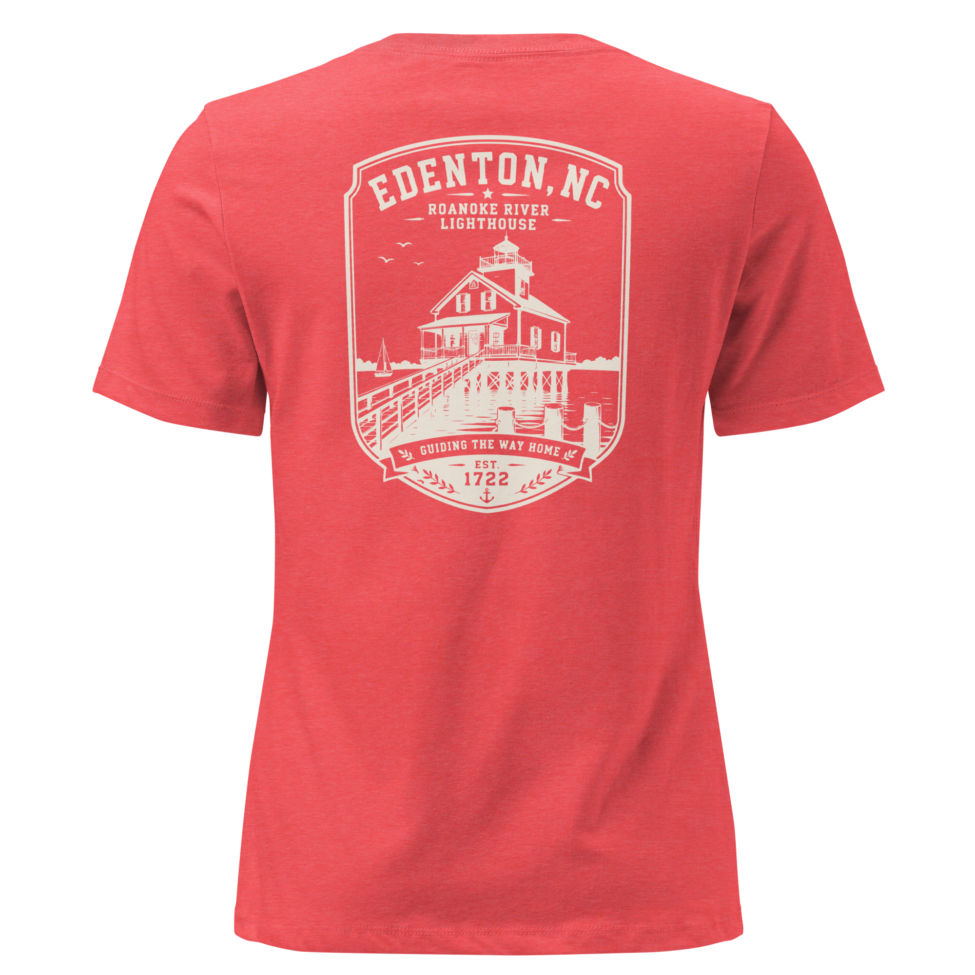 Edenton, NC - Roanoke River Lighthouse - Women's Relaxed T-Shirt