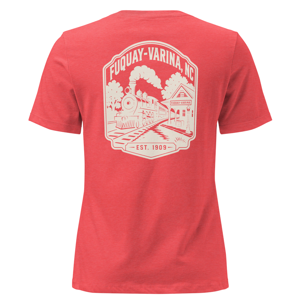 Fuquay Varina NC - Railroad Town- Women's Relaxed T-Shirt