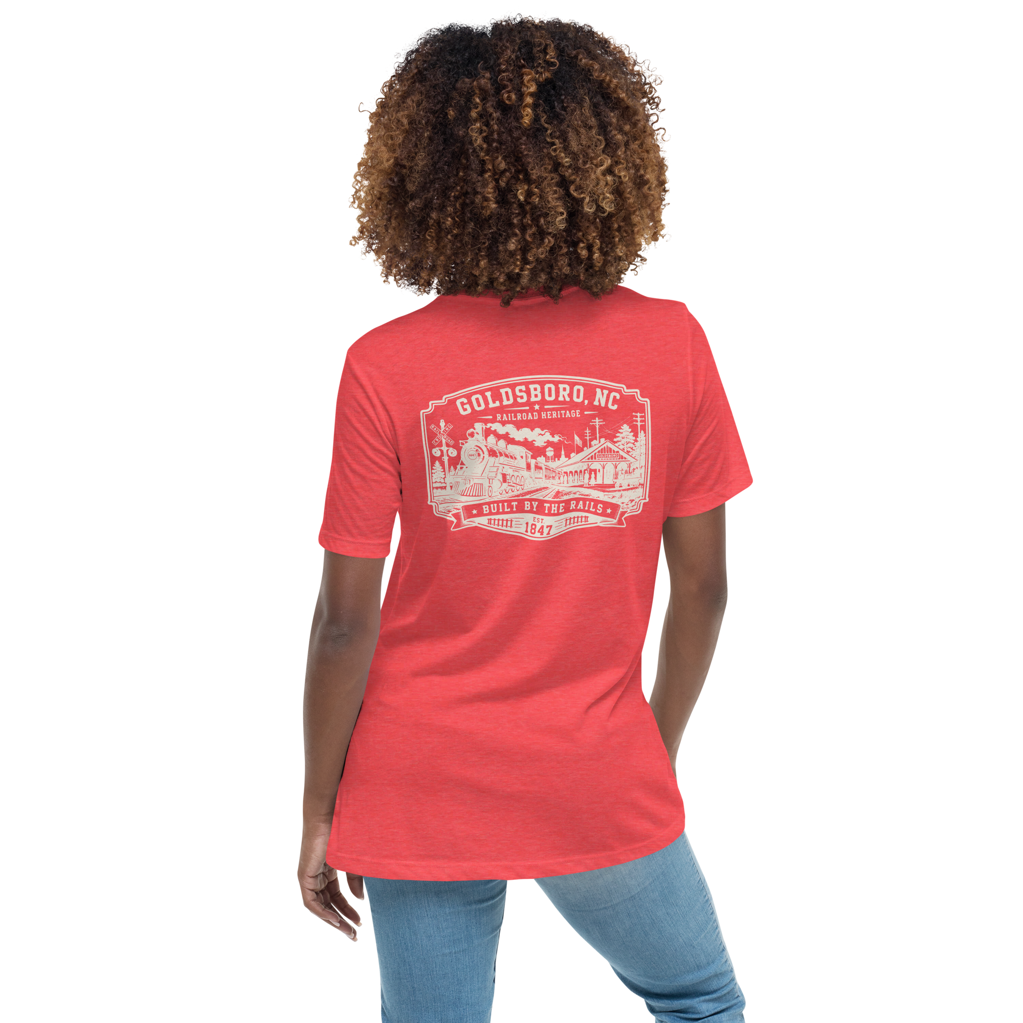 Goldsboro, NC - Built on Rails - Women's Relaxed T-Shirt