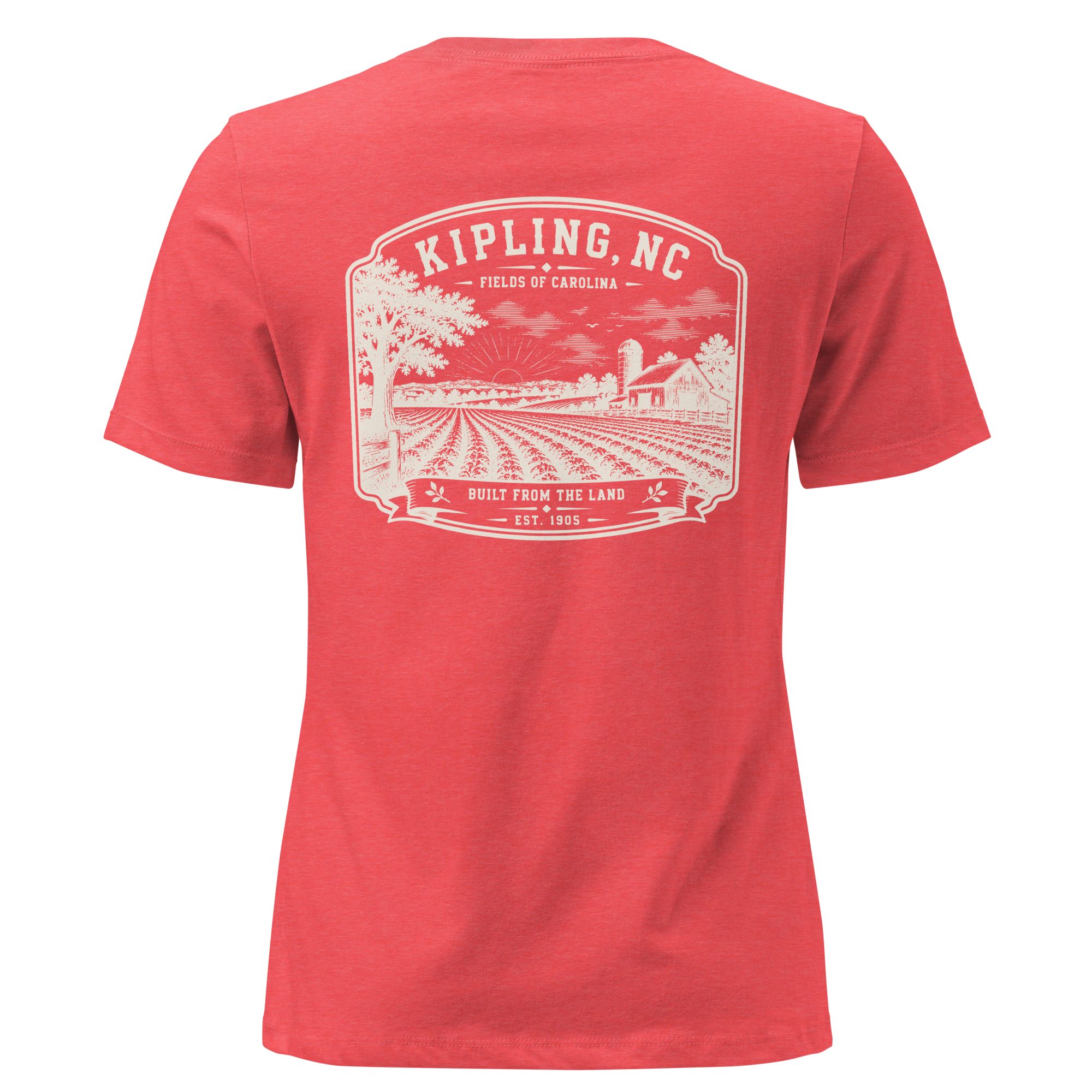 Kipling, NC - Fields of Carolina - Women's Relaxed T-Shirt