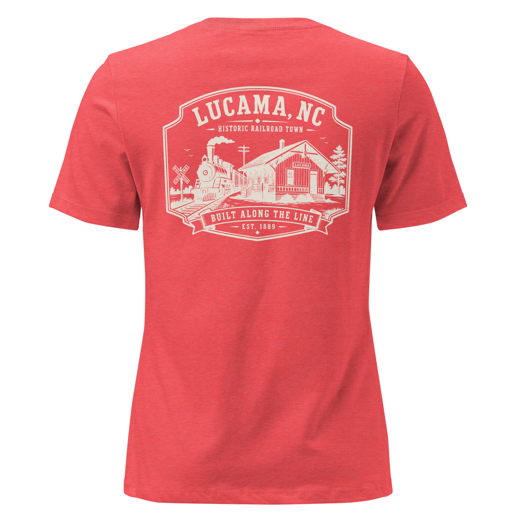 Lucama, NC - Built Along the Line - Women's Relaxed T-Shirt