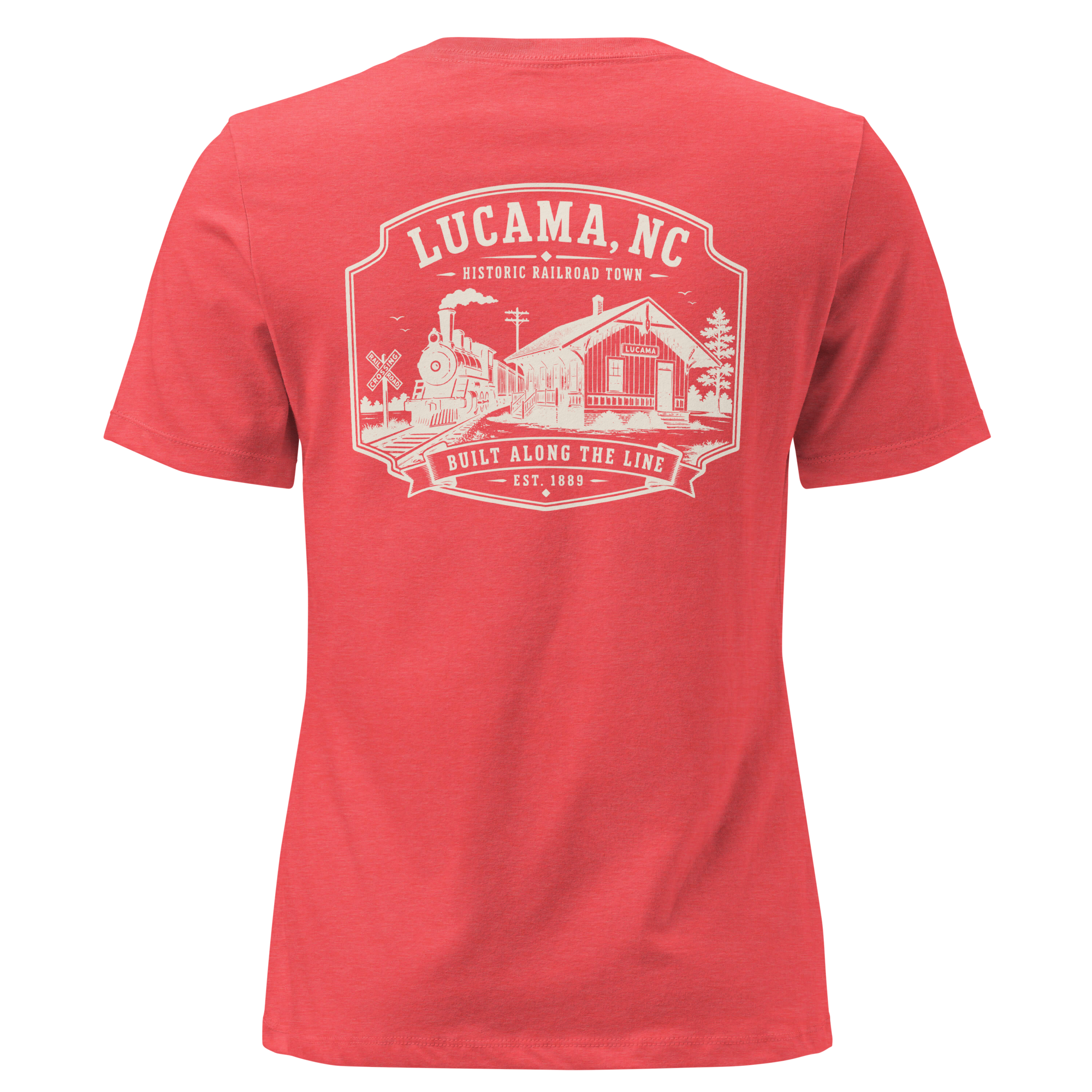 Lucama, NC - Built Along the Line - Women's Relaxed T-Shirt
