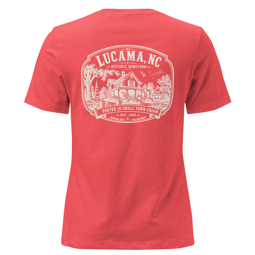 Lucama, NC - Small Town Charm - Women's Relaxed T-Shirt