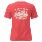 Mount Olive NC - Train Depot- Women's Relaxed T-Shirt