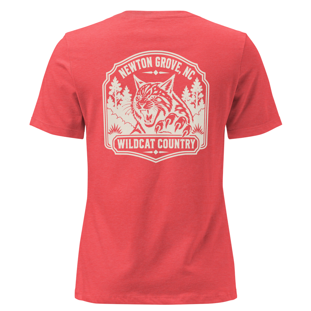 Newton Grove NC - Wildcat Country- Women's Relaxed T-Shirt