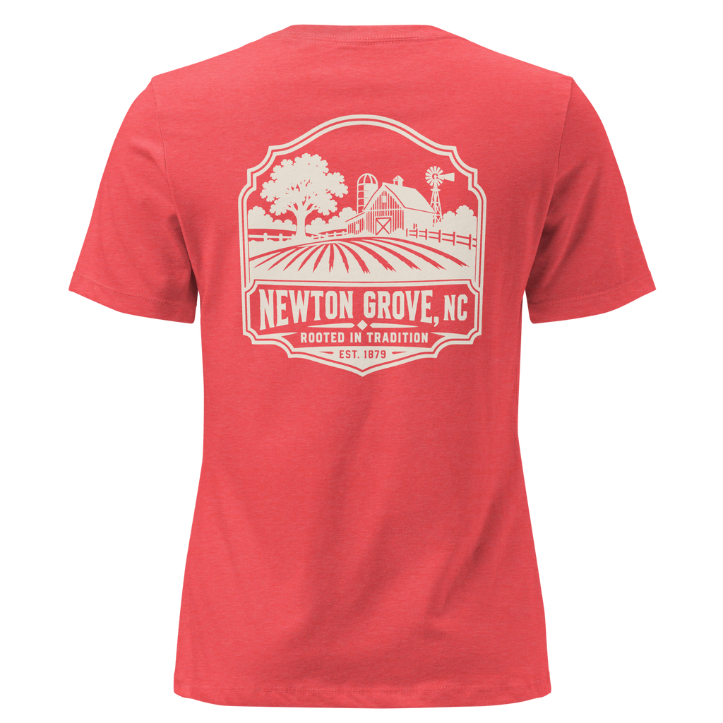 Newton Grove NC - Farm Heritage- Women's Relaxed T-Shirt
