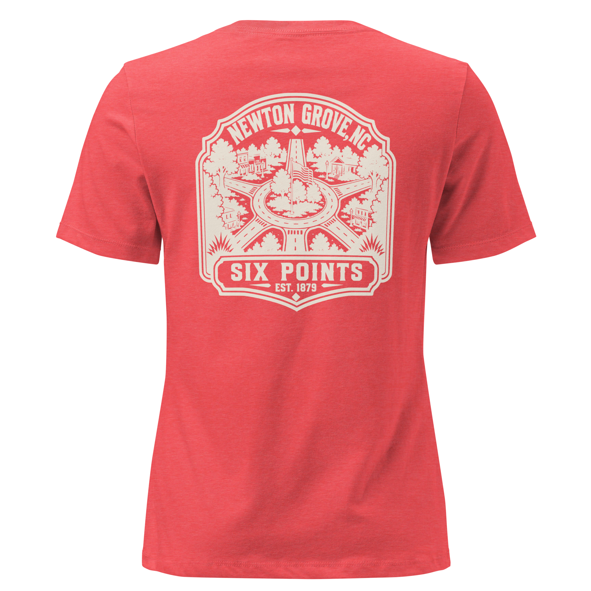 Newton Grove NC - Six Points- Women's Relaxed T-Shirt