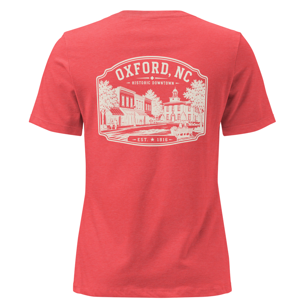 Oxford NC - Historic Downtown - Women's Relaxed T-Shirt