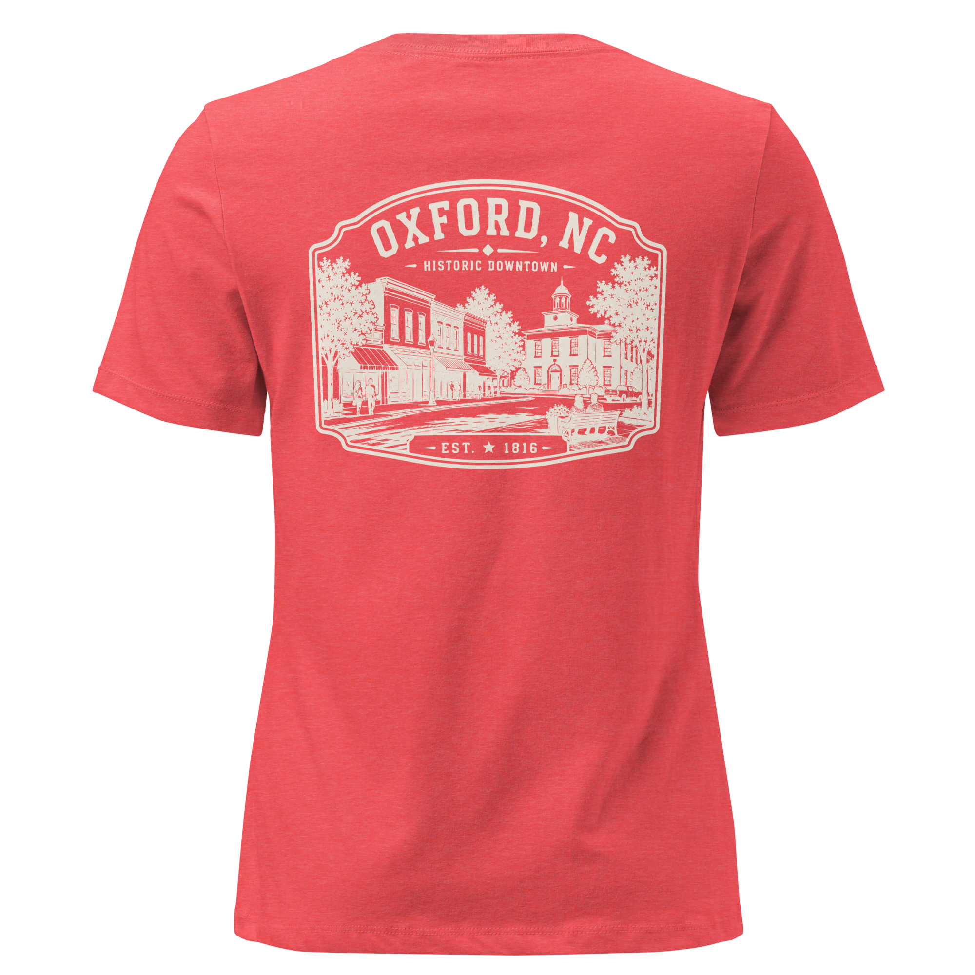 Oxford NC - Historic Downtown - Women's Relaxed T-Shirt