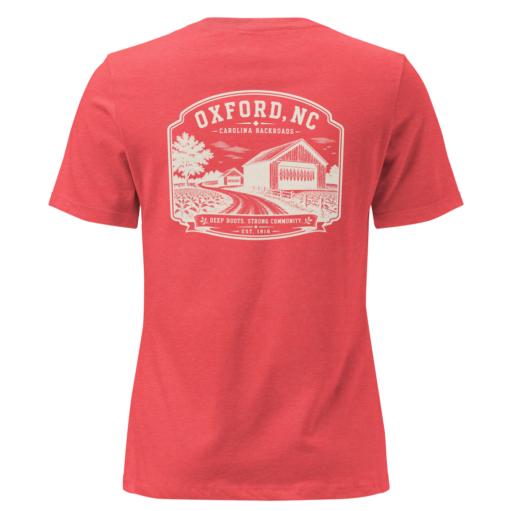 Oxford NC - Carolina Backroads - Women's Relaxed T-Shirt