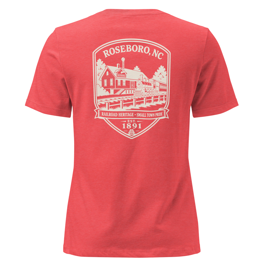 Roseboro NC - Railroad Town- Women's Relaxed T-Shirt