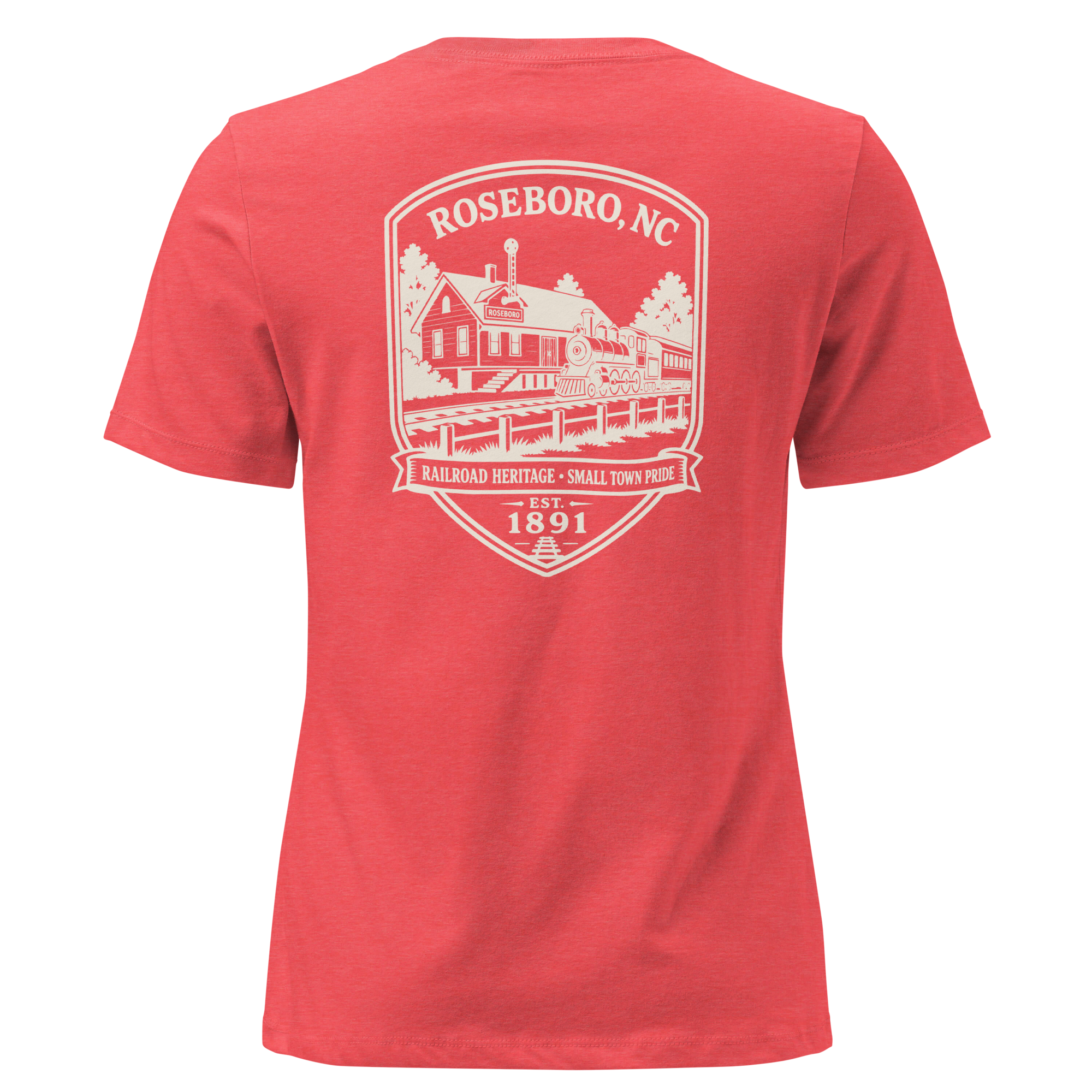 Roseboro NC - Railroad Town- Women's Relaxed T-Shirt