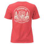 Roseboro NC - Leopard Country- Women's Relaxed T-Shirt