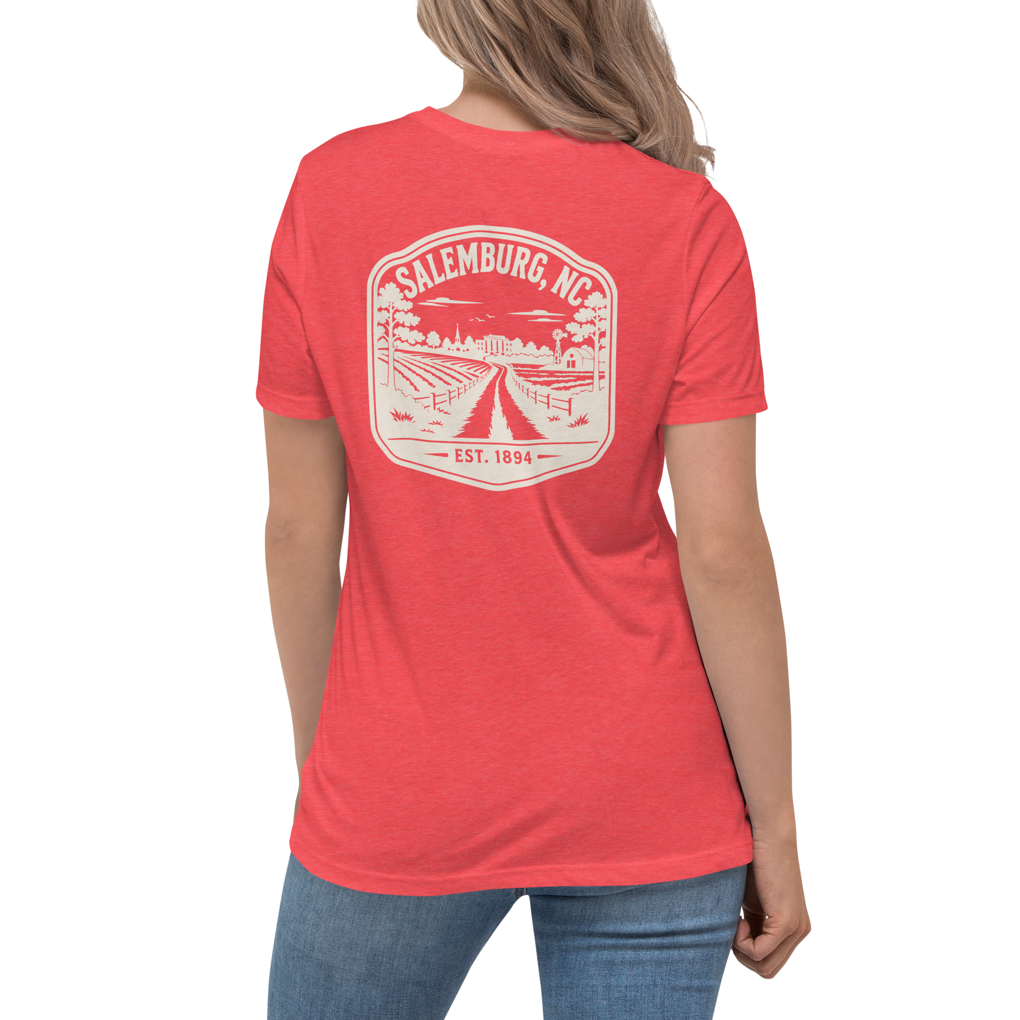 Salemburg NC - Faith, Family, Farming- Women's Relaxed T-Shirt