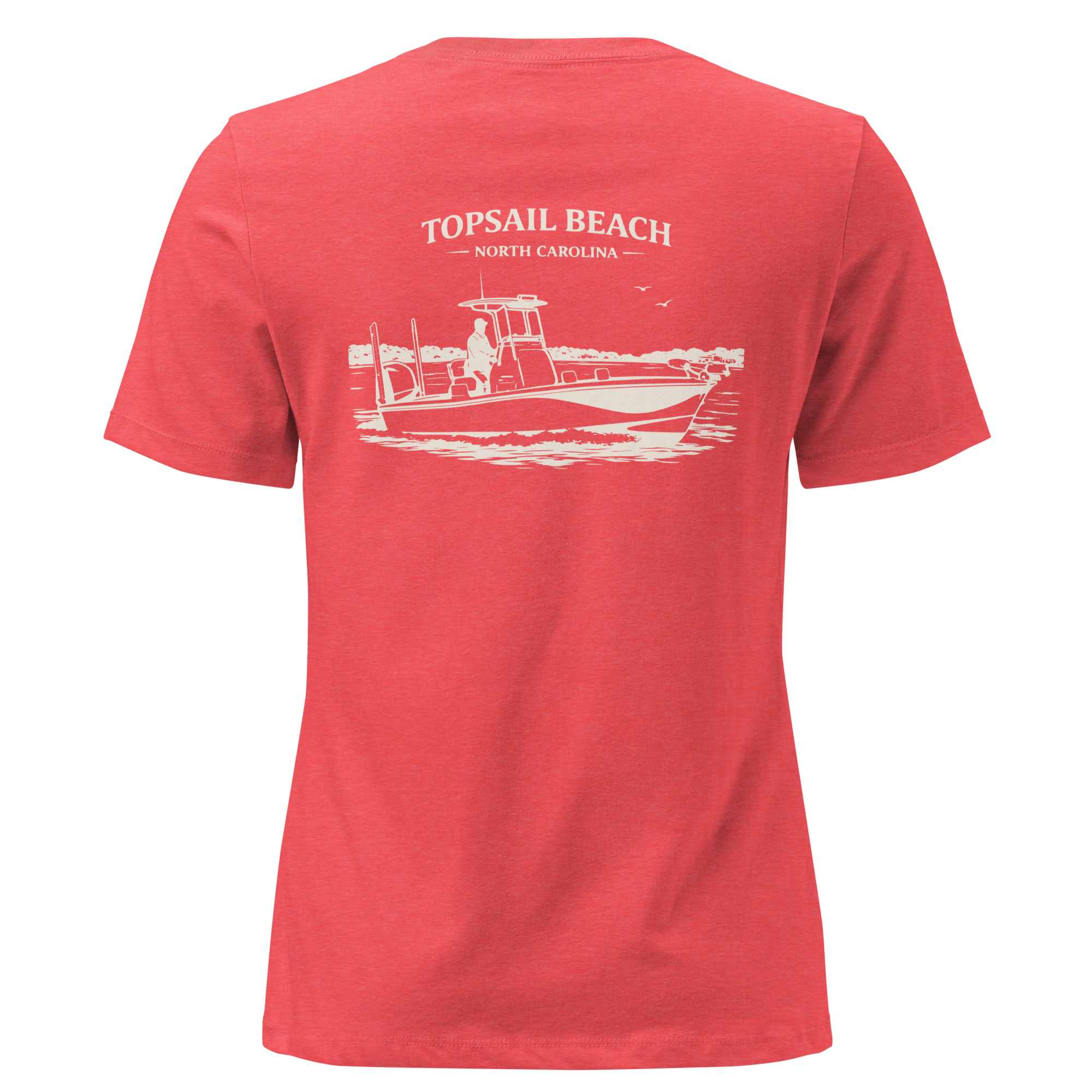 Topsail Beach NC - Boat Days- Women's Relaxed T-Shirt