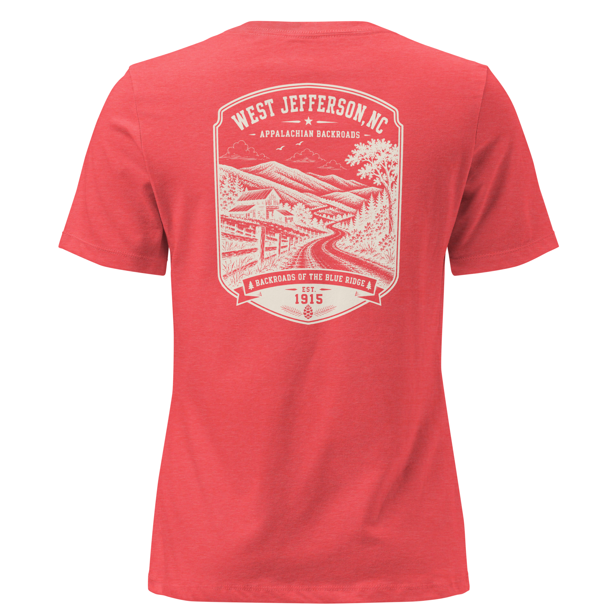 West Jefferson, NC - Appalachian Backroads - Women's Relaxed T-Shirt