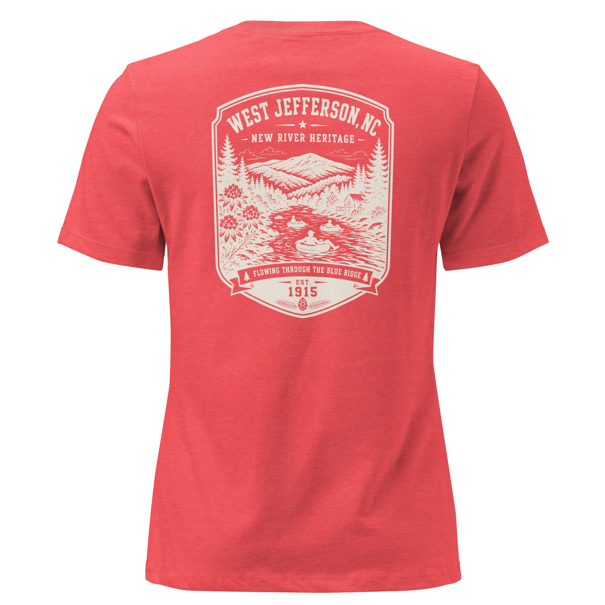 West Jefferson, NC - New River - Women's Relaxed T-Shirt