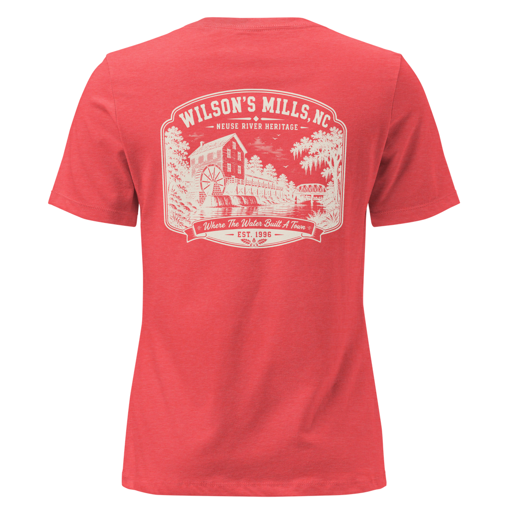 Wilson's Mills, NC - Neuse Heritage - Women's Relaxed T-Shirt