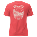 Wilson's Mills, NC - Rooted on Rails - Women's Relaxed T-Shirt