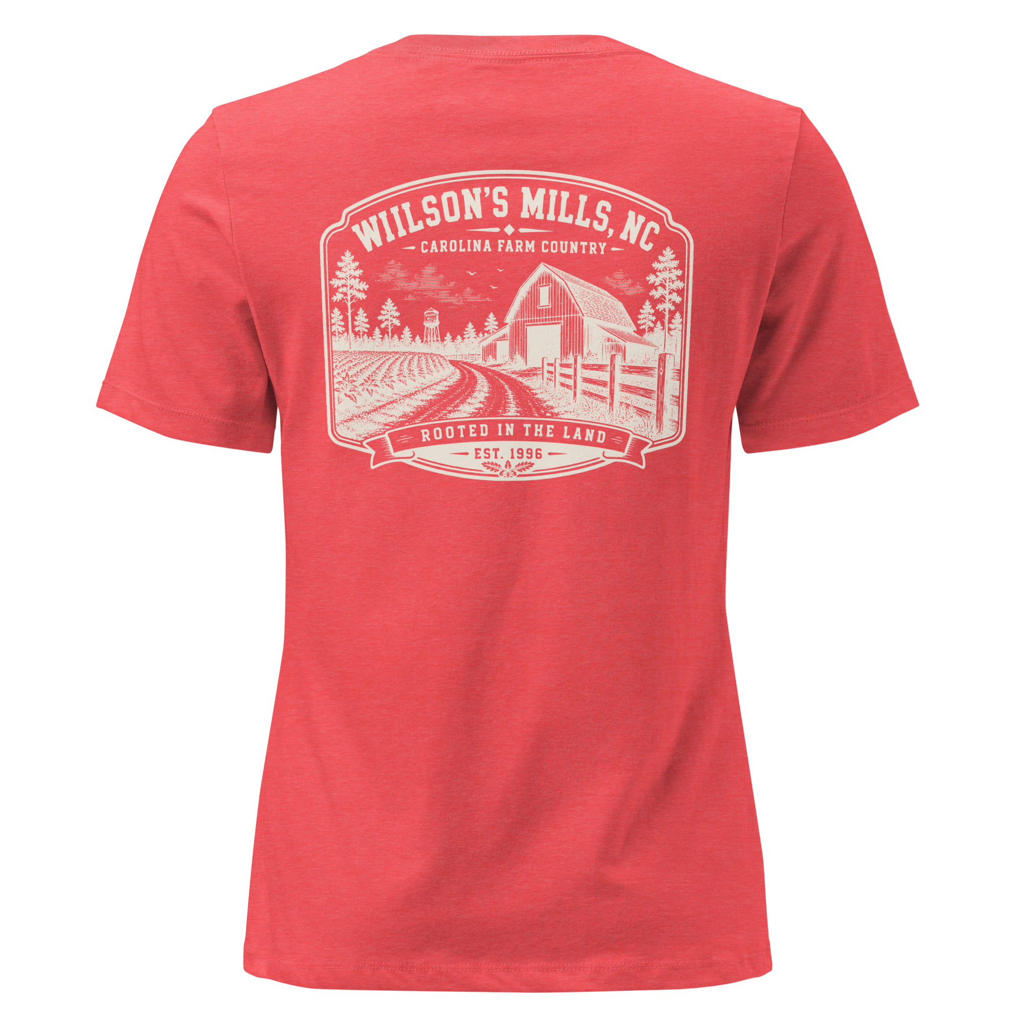 Wilson's Mills, NC - Farm Heritage - Women's Relaxed T-Shirt