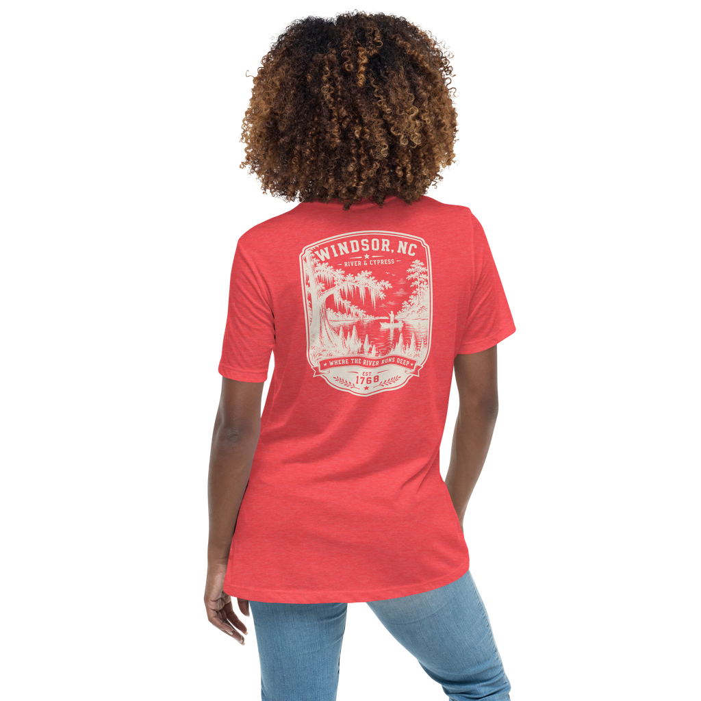 Windsor, NC - River & Cypress - Women's Relaxed T-Shirt