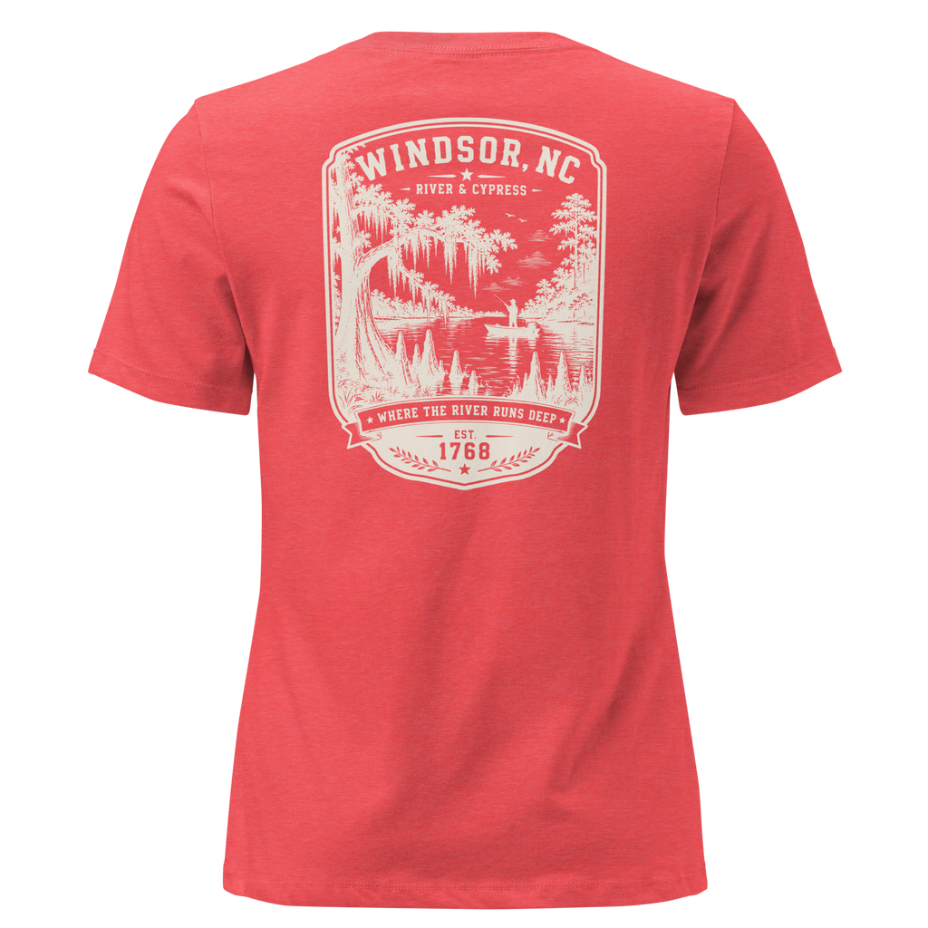 Windsor, NC - River & Cypress - Women's Relaxed T-Shirt