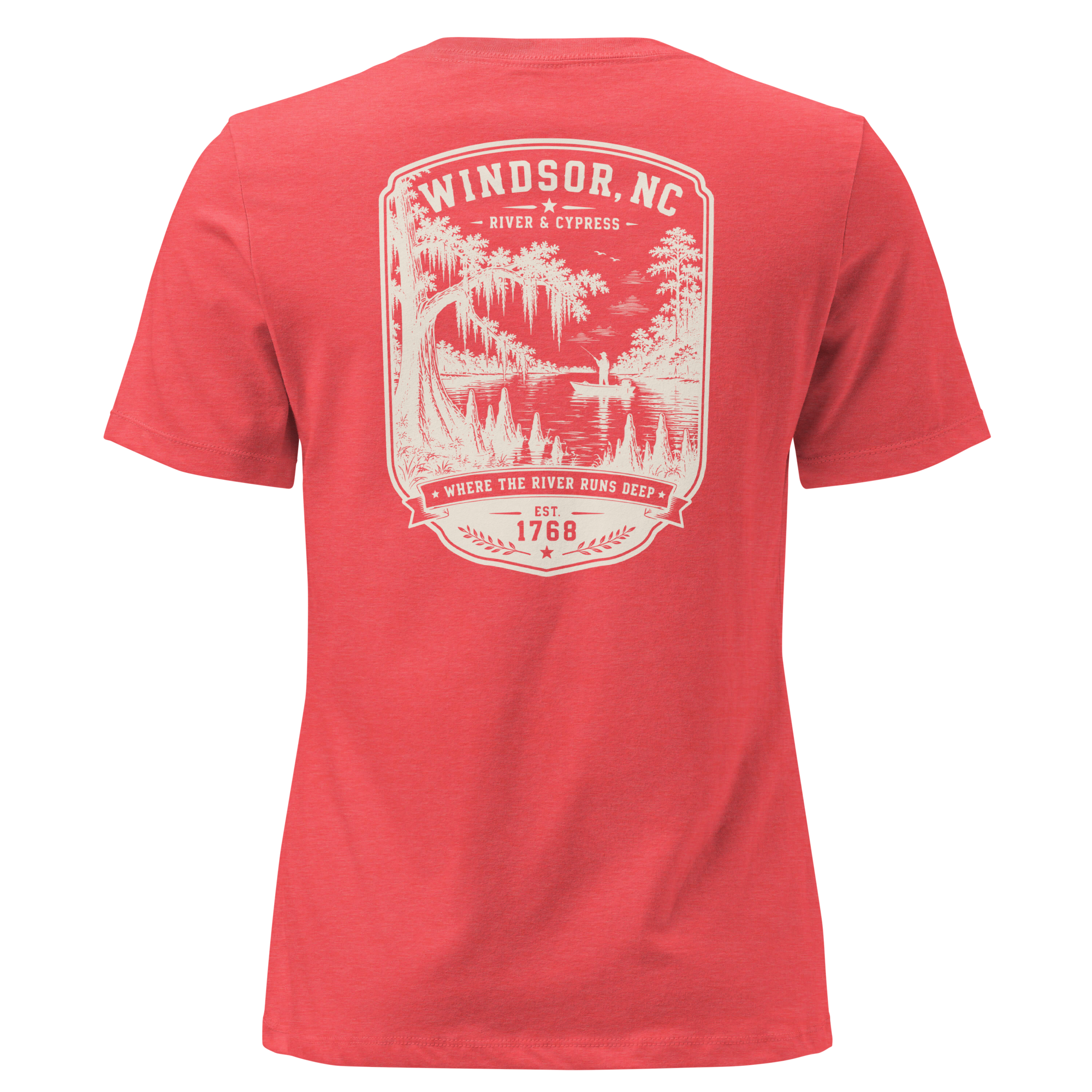 Windsor, NC - River & Cypress - Women's Relaxed T-Shirt