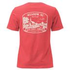 Meadow, NC - Faith, Family, Community - Women's Relaxed T-Shirt