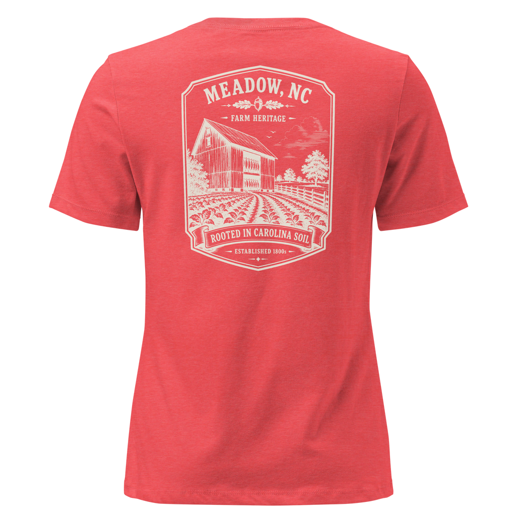 Meadow, NC - Rooted in Carolina - Women's Relaxed T-Shirt