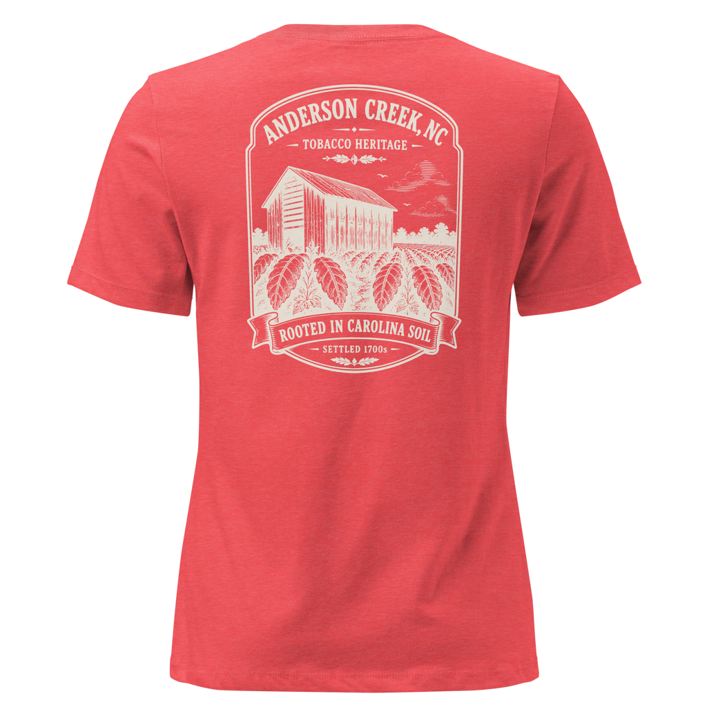 Anderson Creek, NC - Rooted in Carolina- Women's Relaxed T-Shirt