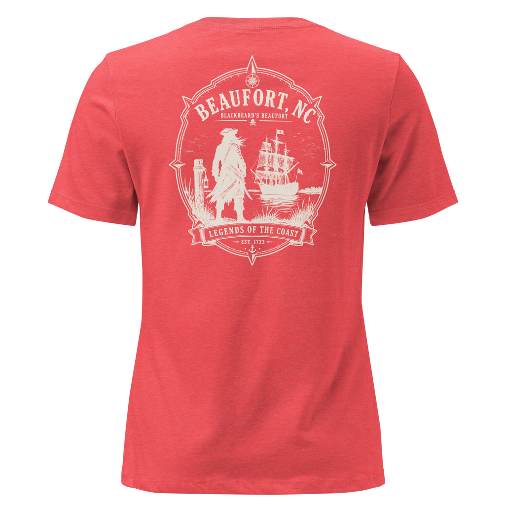 Beaufort, NC - Blackbeard's Beaufort - Women's Relaxed T-Shirt