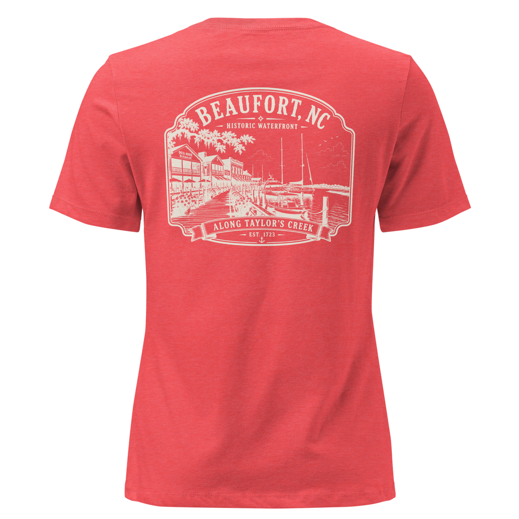 Beaufort, NC - Along Taylors Creek - Women's Relaxed T-Shirt