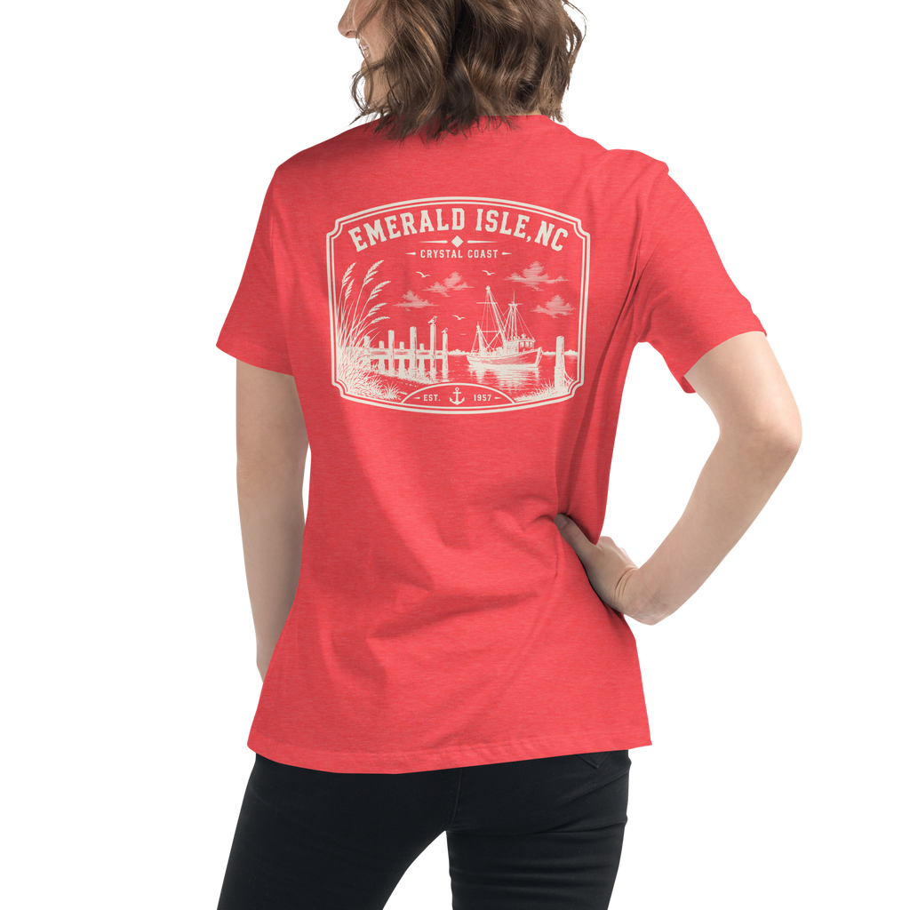 Emerald Isle NC - The Crystal Coast - Women's Relaxed T-Shirt