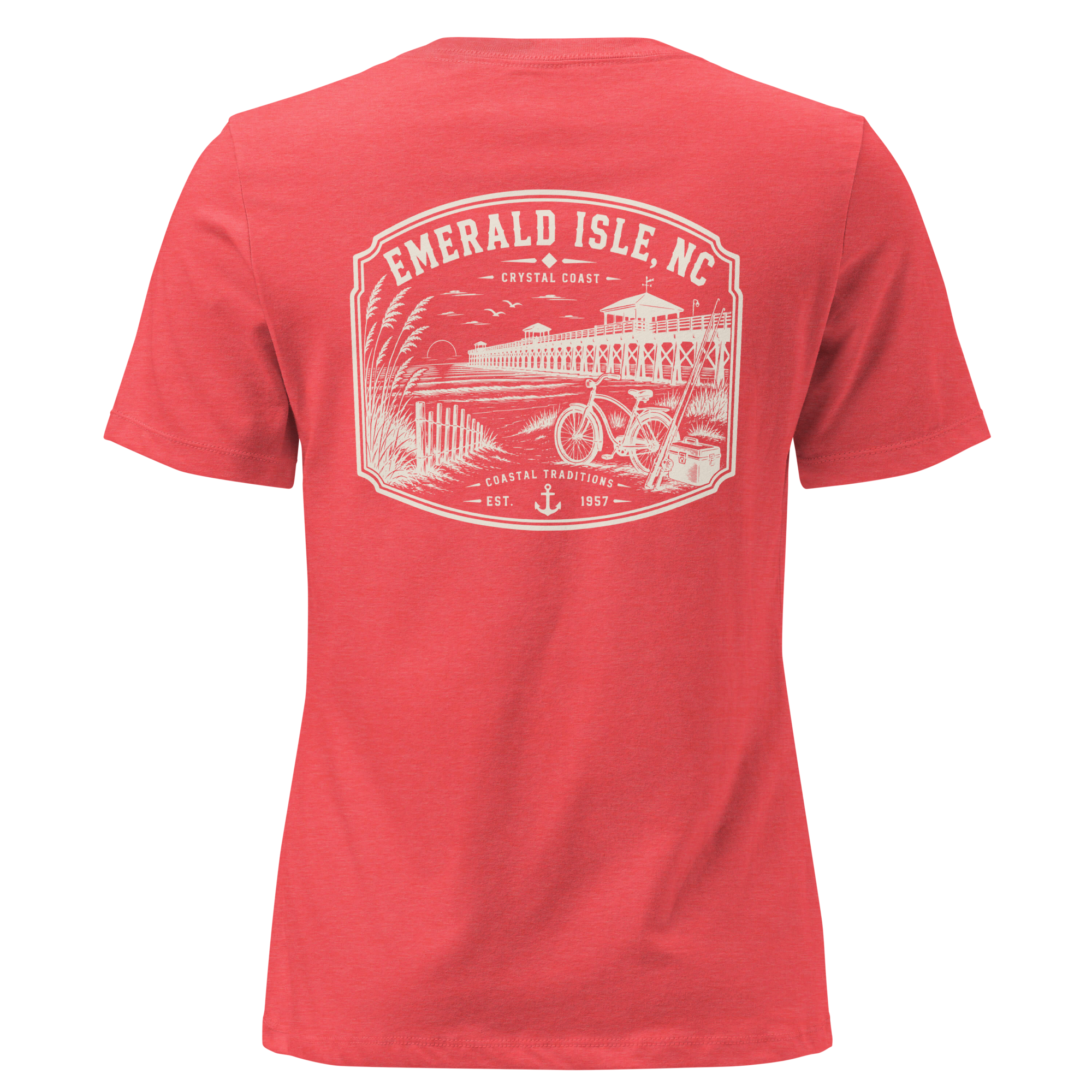 Emerald Isle NC - Day by the Pier - Women's Relaxed T-Shirt